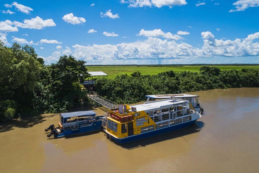 Transfer vehicle for the Adelaide River Jumping Crocodile Cruise