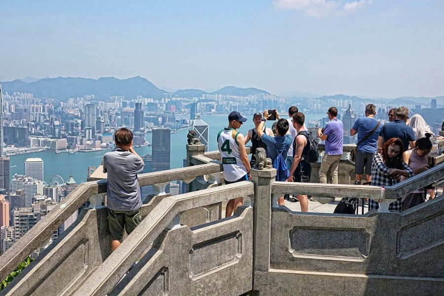 Victoria Peak overlooking Hong Kong