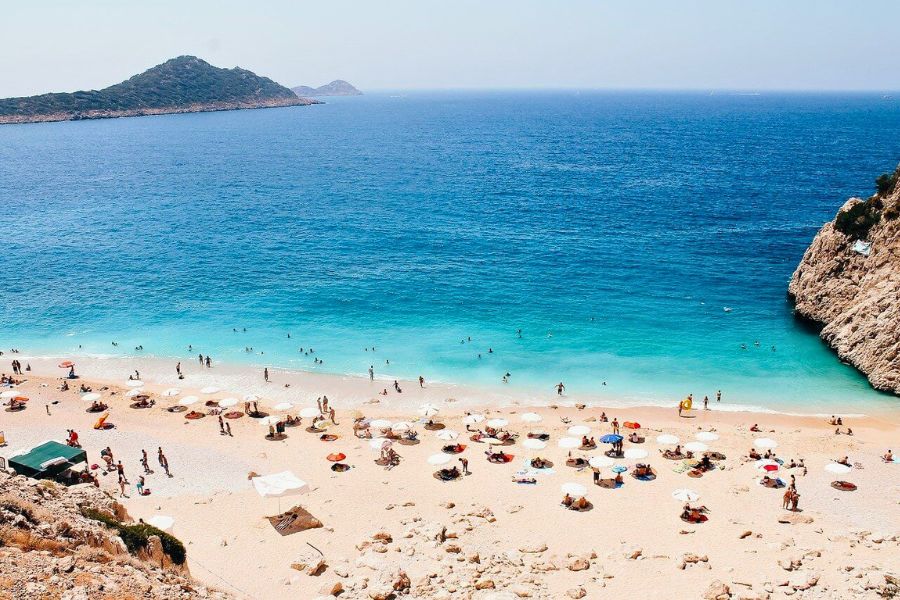 Antalya beach in October