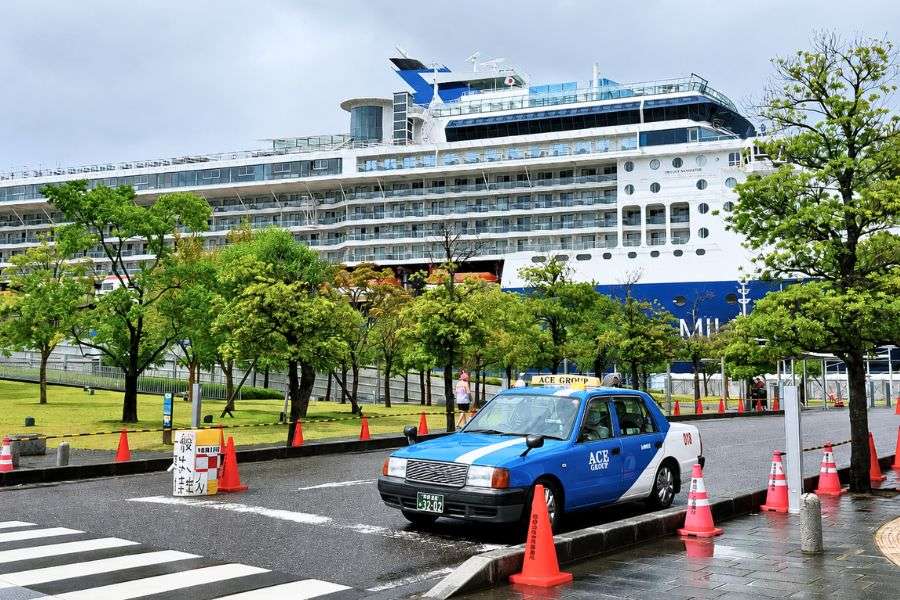 Cruise ship at Nagasaki port