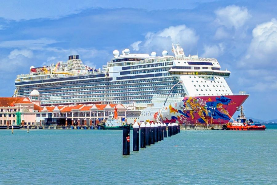 Cruise ship at Swettenham Pier
