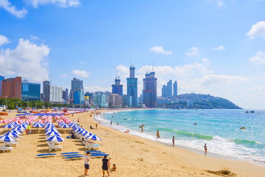 Haeundae Beach in Busan