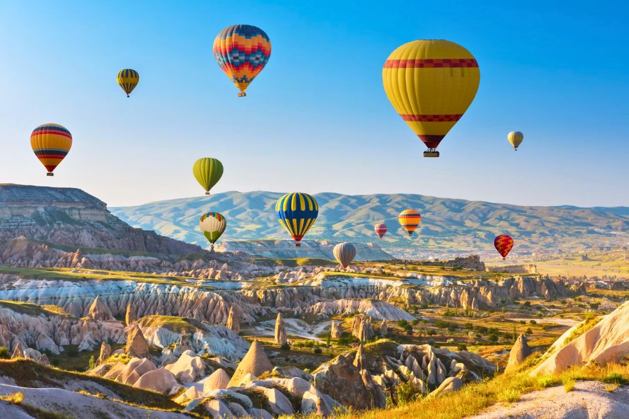 Hot-air balloons in Cappadocia
