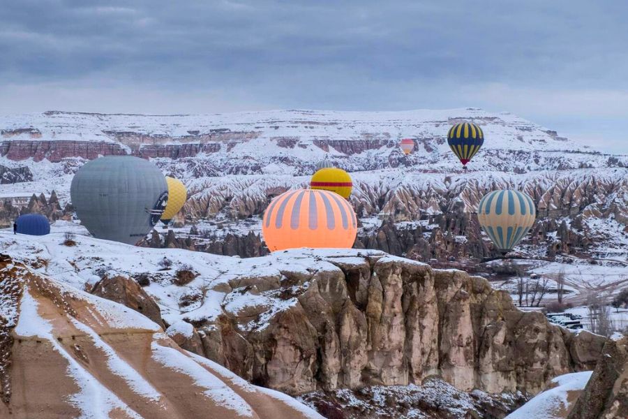 Hot-air balloons in Cappadocia