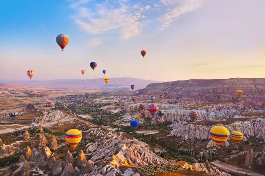Hot-air balloons in Cappadocia
