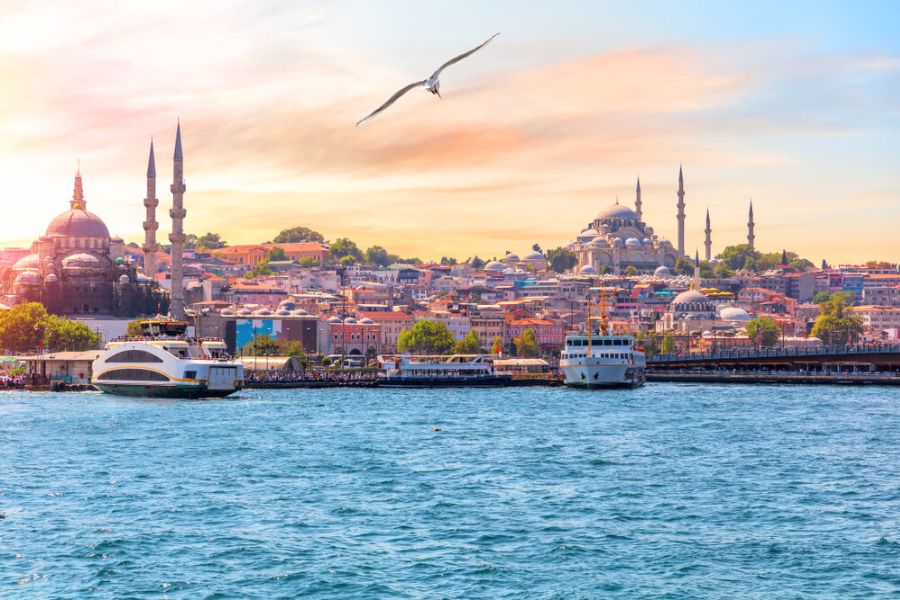 Istanbul skyline from the Bosphorus