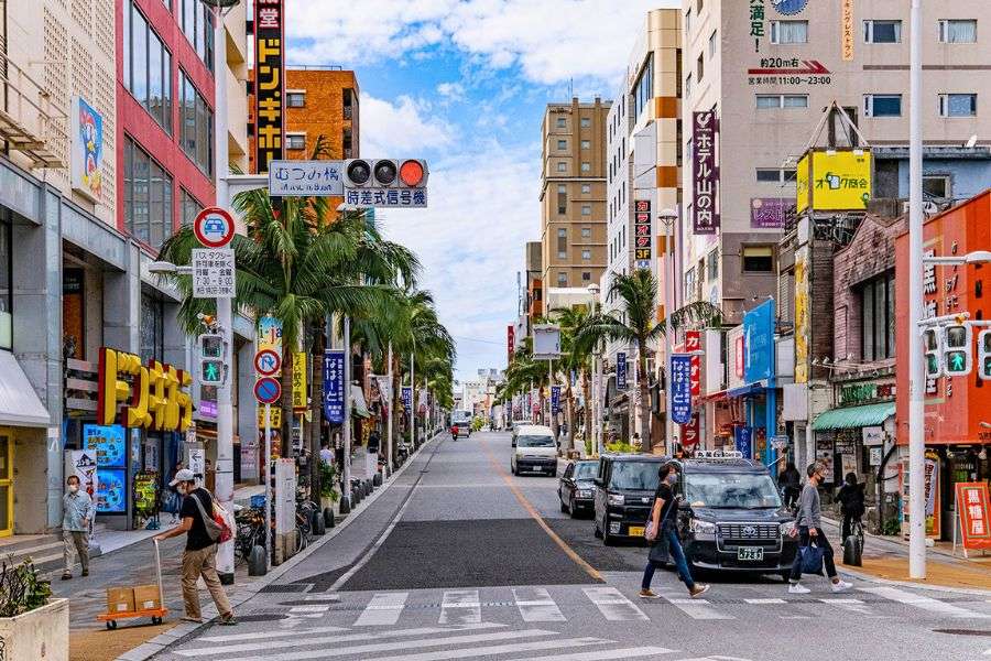 Kokusai Dori on Naha Okinawa shore excursion