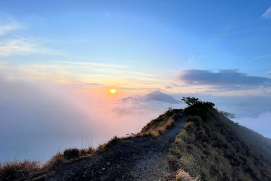 Mount Batur at sunset