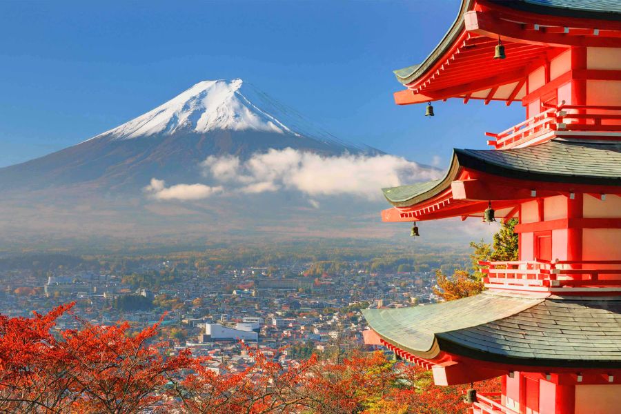 Mount Fuji and Chureito Pagoda