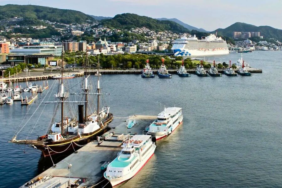 Nagasaki cruise port harbor
