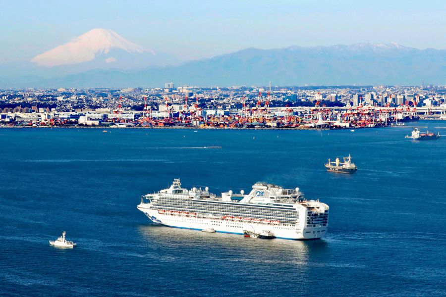 Princess cruise ship in Japan
