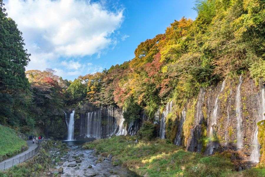Shiraito Falls near Mount Fuji