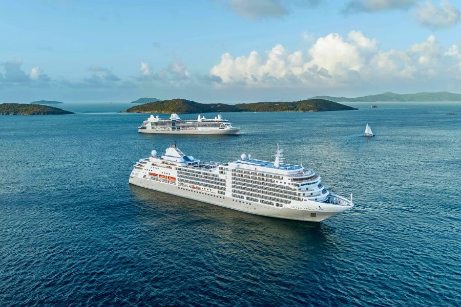 Silversea cruise ship in Japan