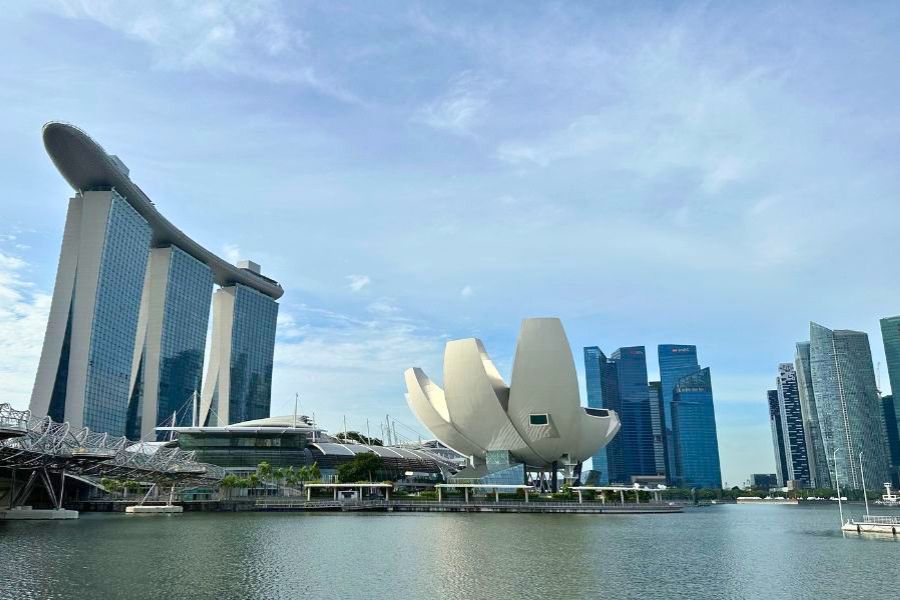 Singapore Marina Bay after a cruise