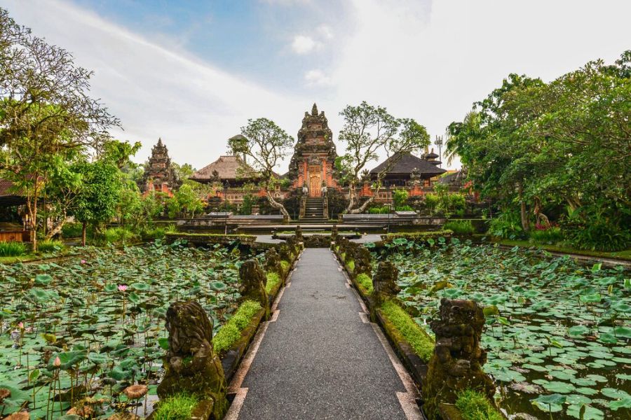 Temple garden in Ubud