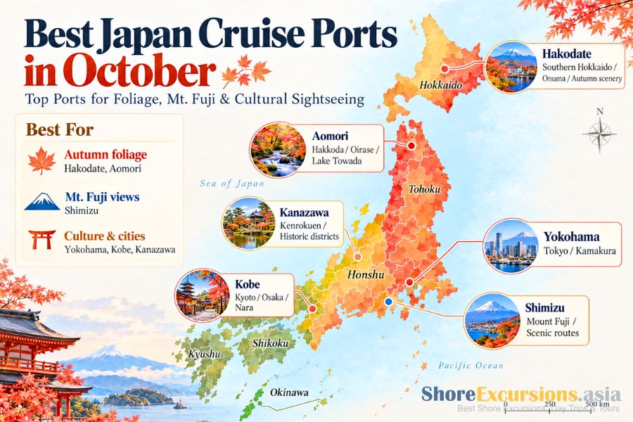 Best Japan cruise ports in October