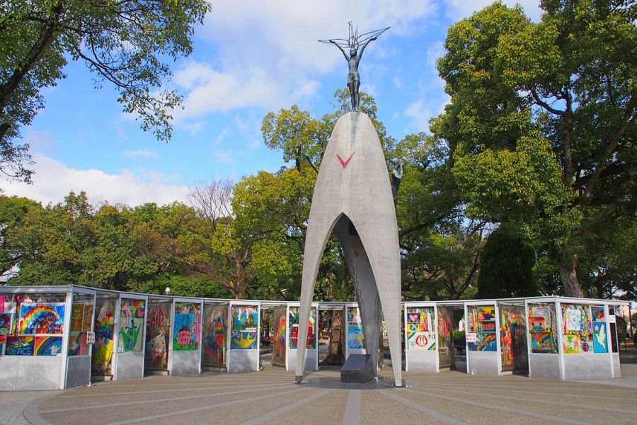 Children's Peace Monument paper cranes