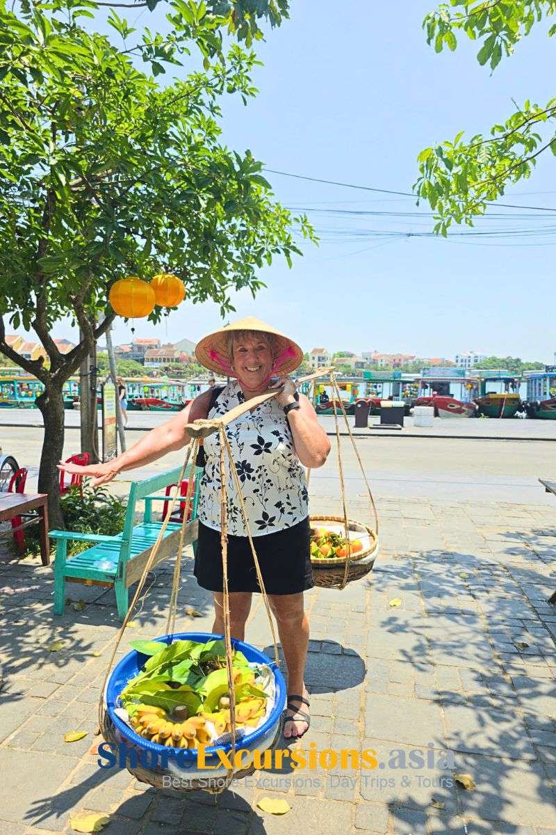Cruise guest experiencing local life in Hoi An