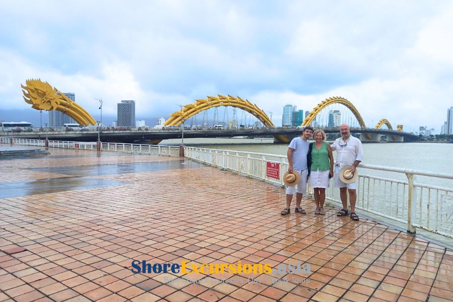Dragon Bridge on Da Nang shore excursions