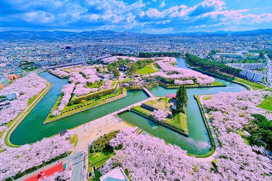 Goryokaku Park in Hakodate