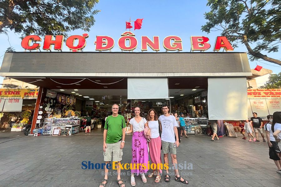 Hue shore excursions Dong Ba Market experience