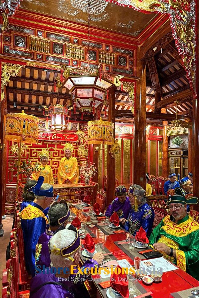 Hue shore excursions royal dining experience inside Imperial Citadel
