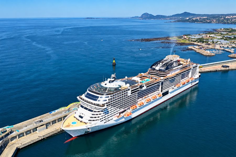 Jeju cruise ship dock terminal