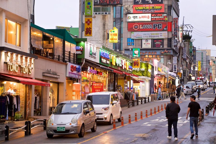 Jeju old downtown street