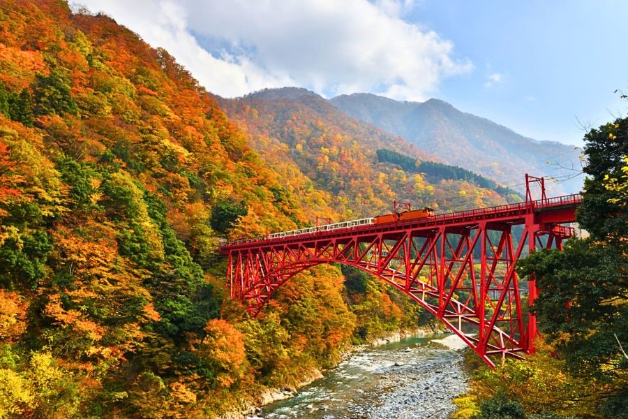 Kurobe Gorge autumn foliage
