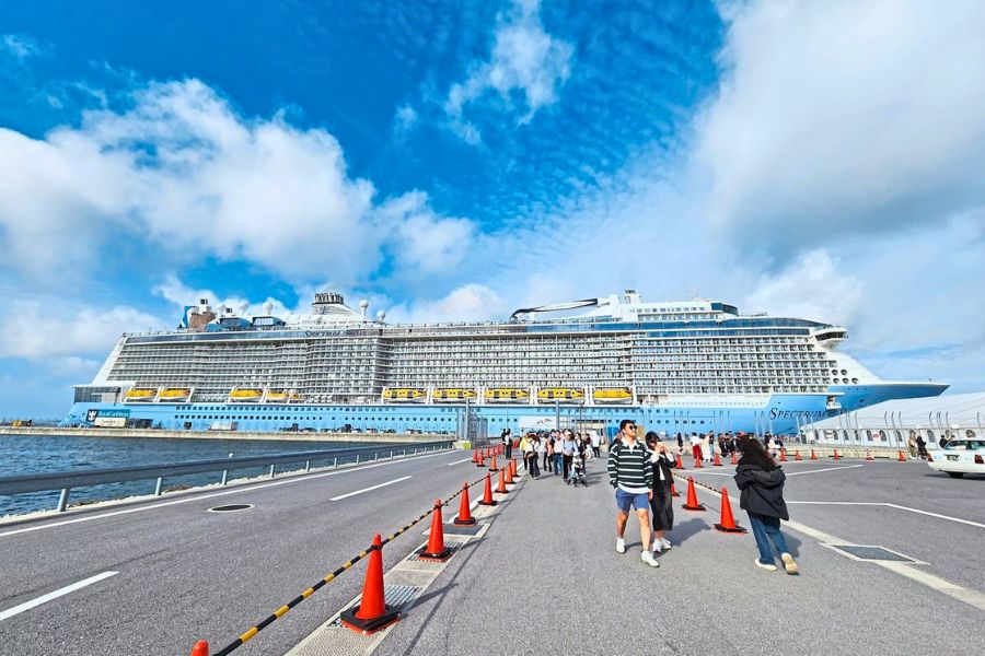 Naha Cruise Terminal cruise ship dock