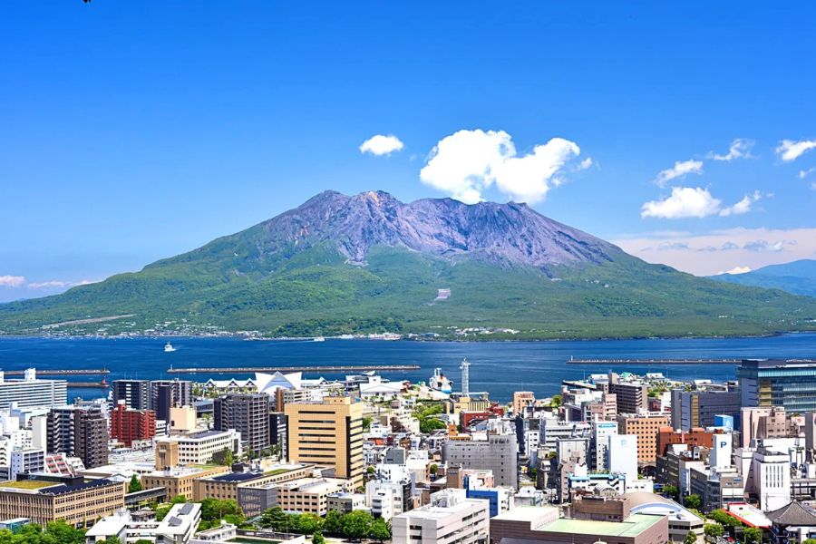 Sakurajima across Kinko Bay