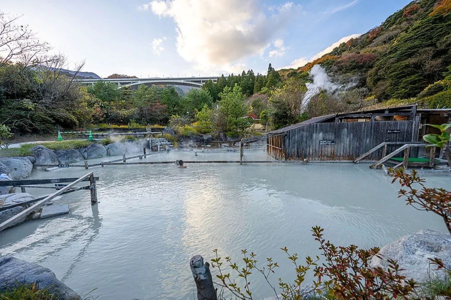 Beppu hot spring scenery