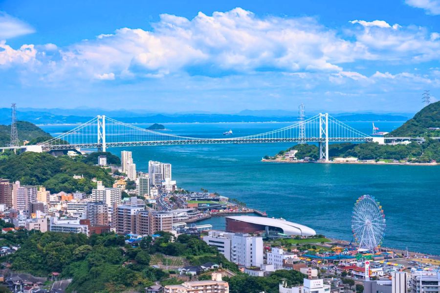 Kanmon Bridge in Shimonoseki