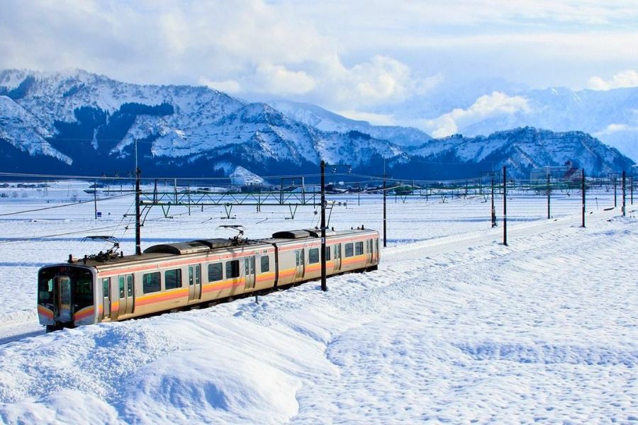Niigata winter snow scenery