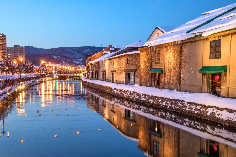 Otaru Canal in winter