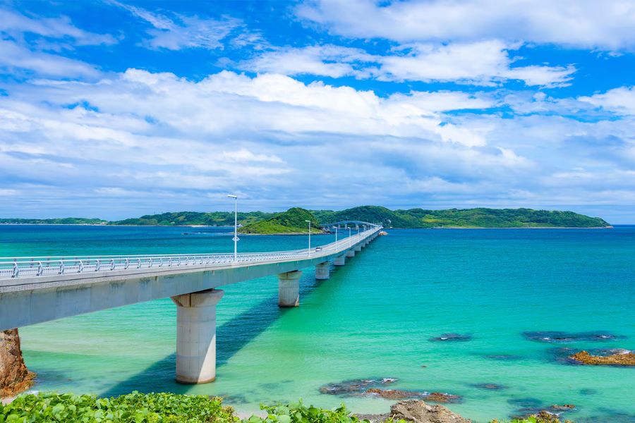 Tsunoshima Bridge in Shimonoseki